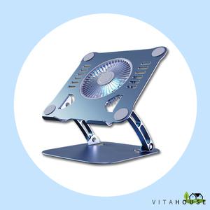 베이식스 노트북 쿨러 BST-40F 폴딩 태블릿 거치대 저소음 쿨링패드 선풍기겸용 V