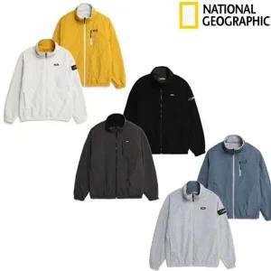 내셔널지오그래픽 N224UFJ130 하이넥 마이크로 플리스 배색 리버시블 집업