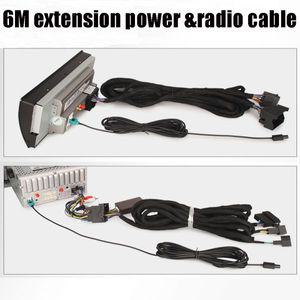 카 라디오 오디오 블루투스 우퍼 리시버 AUX 동글 BMW/벤츠용 포함 ISO 배선 하네스 쿼드락 연결 헤드 유닛