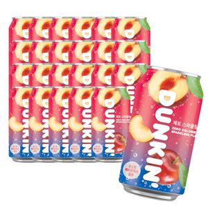 던킨 제로 자두 스파클링 탄산 음료 350ml 24캔
