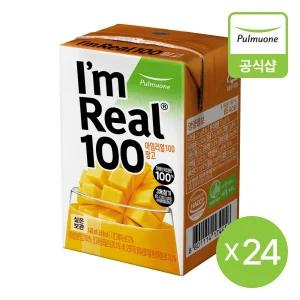 풀무원 아임리얼100 망고 24개입 (140mlLx6EA,4개)