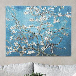 고품질 꽃피는아몬드나무캔버스커튼 아늑한 현관인테리어 M 고흐작품포스터 (WFHVDCE)