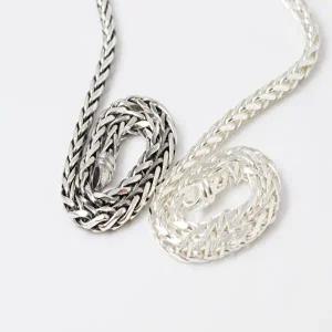 [차차실버]스피커 4mm 은팔찌 남자 여자 커플 순은 남녀공용 925실버 도톰