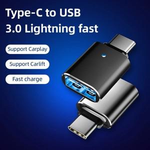 프리우스 튜닝 유형 C-USB 포트 변환기 충전 케이블 어댑터 Toyota Harrier Camry Corolla Rav4 Hybrid 용