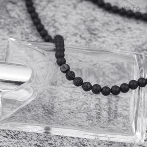 알마니 EGS3029 독수리 엠블럼 블랙 볼체인 유니크 데일리 남자 스틸 목걸이 c