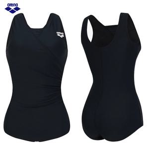 아레나 여자수영복 벨라 원피스 U백 아쿠아로빅 A5BL1LS02_BLK
