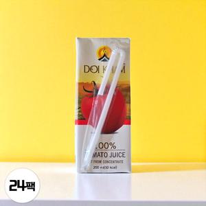 도이캄 토마토 100퍼센 착즙 라이코펜 주스 200ml 1박스 (24팩)