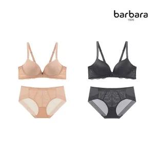 [하프클럽/바바라 언더웨어]바바라 데일리 누디패키지 노와이어 브라팬티세트 4종