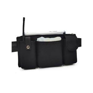 청소벨트 청소용품가방 클리닝백 다용도 허리쌕 다기능 검은색에빨간색테두리주머니 도구미