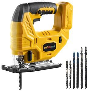 디월트 20V 배터리용 무선 지그 톱, 최대 3200RPM 속도 가변, LED 조명, 45 베벨 컷, 3개의 궤도 모션, 직선/곡선/원형 컷팅용 톱 블레이드(배터리 제외)