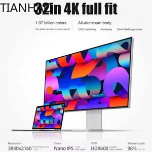 32인치 LED 모니터 4K 38402160 HDR10 기능 60Hz USB-C 맥용 100W 글로시 스크린 디스플레이 kuycon 홀 스