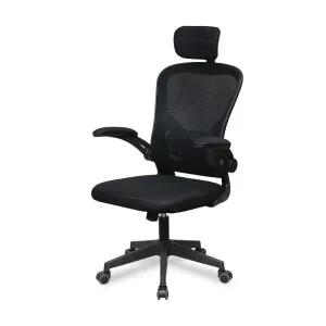 아트박스/퍼니럭스리빙 스팅 헤드 메시 컴퓨터 책상의자-블랙