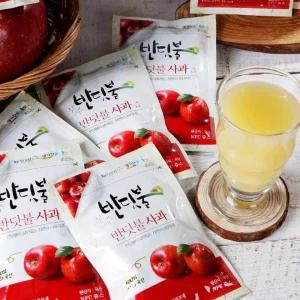 무주 반딧불 햇 사과로 만든 사과즙 25년도 생기찬 사과즙 120ml 30봉 NFC착즙