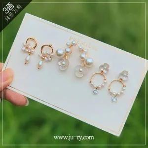 [골드스마일]은침 귀걸이세트 무궁화 에디션 귀찌꽃