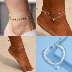 [골드스마일]여성 슬리퍼 발찌 여름 루즈템 패션