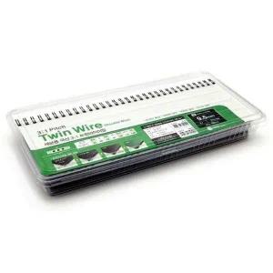 [셀러에이드]트윈와이어링 흑색 문서 정리용 케이블 타이 묶음용 와이어