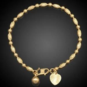 [골드스마일]18k 비즈 골드 체인팔찌