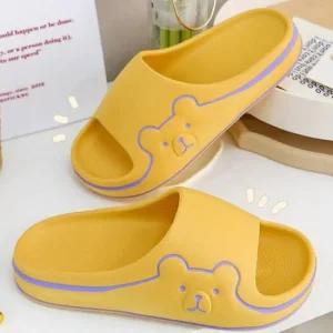 인기상품 곰돌이 라인 베어 층간소음 실내 슬리퍼 사무실 거실화 [WFJL4GH_251116]