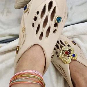 왁스 서핑 보헤미안 매듭 끈 발찌 실발찌