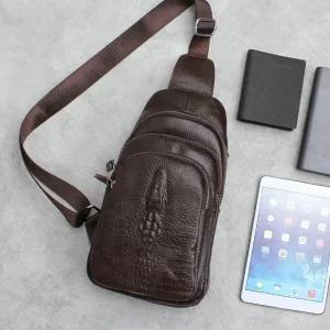 1612 천연소가죽 슬링백 메신져백 크로커 가죽가방 (WFFKUOR)