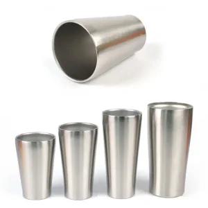 이중스텐컵 430ml 이중 스텐컵 맥주컵 음료컵 커피컵 16.5cm 진공컵