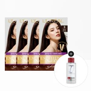 [로레알파리] 엑셀랑스 듀오크림 염모제 4개+본드리페어 100ml(랜덤)