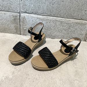 SOVO 아르메 웨지힐 스트랩 샌들 5cm