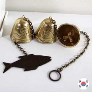 황동 벼타작 모빌 풍경종 3종 HWB-518