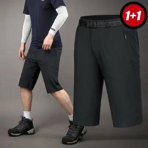 [하프클럽/]1 1 남자 여름 등산바지 스판 5부 반바지 작업복 바지 로체