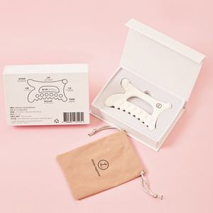 브랜드엘 괄사 바디 마사지 림프순환 두피 얼굴 지압봉 마사지기 효과 속살 승모근 세라믹 도자기