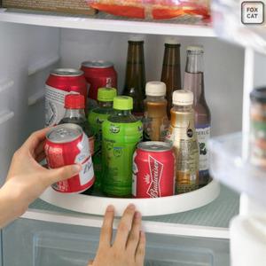 다용도 냉장고 회전 정리대 2size 턴테이블 트레이 영양제 수납 양념통 소스 정리