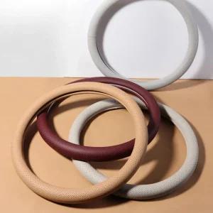 싼타페 MX5 튜닝용품 자동차 가죽 타공 핸들커버