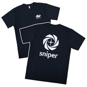 [볼링몰]모티브 스나이퍼 라운드 티셔츠 - 블랙 /볼링티셔츠/티셔츠/볼링용품