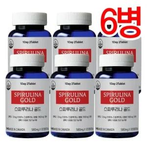 통라이프 스피루리나골드 100%-6병