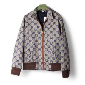 [중고명품] 733626 GG 점보 캔버스 코튼 집업 자켓 4 32326 2