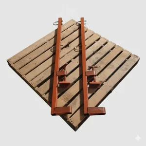 건설현장 필수템! 1200mm 비계파이프 2단 체결 계단 안전난간대 (U볼트 2조 포함)/H1200/가설재/가설자재