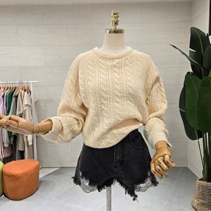 [대구백화점] [에잇컨셉]둥근넥 꽈배기니트(C24K7FKT015)