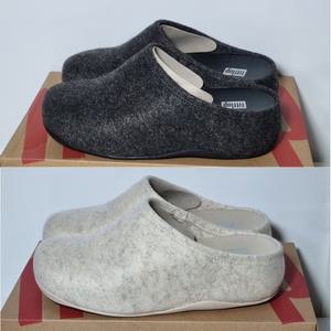 핏플랍슈브 펠트 클로그 슬리퍼 실내화 겨울 사무실