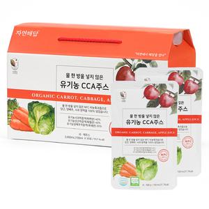 자연해답 유기농 CCA쥬스 양배추 당근 사과 NFC 착즙 원액 1박스
