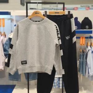 HC08 소매배색 맨투맨 세트TR 주니어 남아/봄가을 상하세트  SJZ101 MKTR05