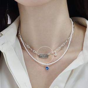 실버도금 변색방지 체인 펜던트 여성 패션 목걸이