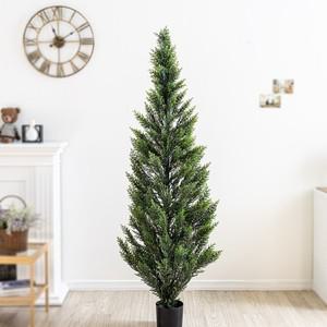 측백나무 조화나무 인조나무 투톤 그린 180cm 조화 인테리어 조경 장식 대형 카페 거실 개업