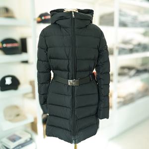 프라다 여성 후드 하프 패딩 점퍼 29O364 블랙 거위털 명품패딩 여친 선물