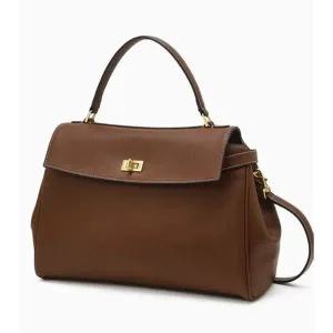 [NS홈쇼핑][헤지스ACC] HIBA5E168 베리 클래식 브라운 레더 사첼백 L[35100420]