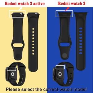 Xiaomi Redmi Watch 3 용 새 실리콘 시계 밴드 스트랩 TPU 케이스 커버 스포츠 액티브 팔찌