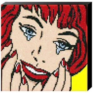 DIY 보석십자수 팝아트 행복한 눈물 25X25 (WFHYHDR)