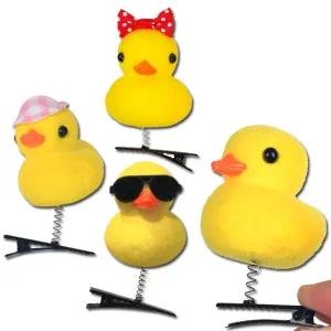 오리 머리핀 헤어핀 오리핀 집게 스프링 핀 안테나 삔 체육대회 어린이집 유치원 선물 답례