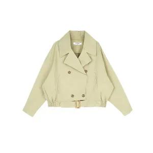 [하프클럽/레코브](레코브) 허리버클숏 트렌치 코트(LC61B9BY506X)