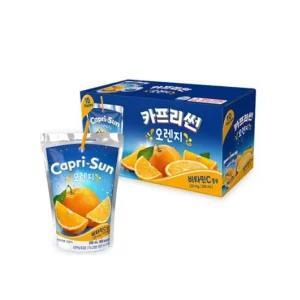 농심 카프리썬 오렌지 200ml 20팩/썬키스트/과일/주스/카프리선/음료/어린이/음료수/쥬스/사과/세트/과즙/