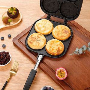 양면 4구 국화빵틀 계란빵 프라이팬 가정용 간식 원형팬